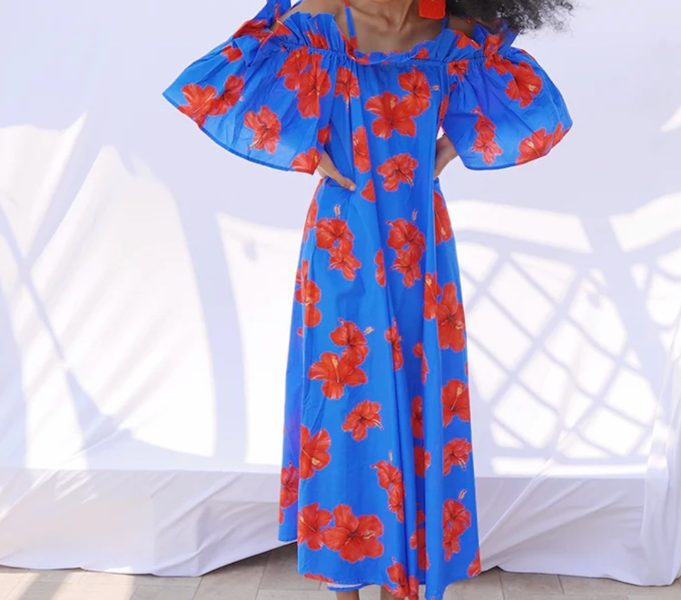 knee length dresses for ladies Let's Have Sorbet Maxi Dress  Adeline
