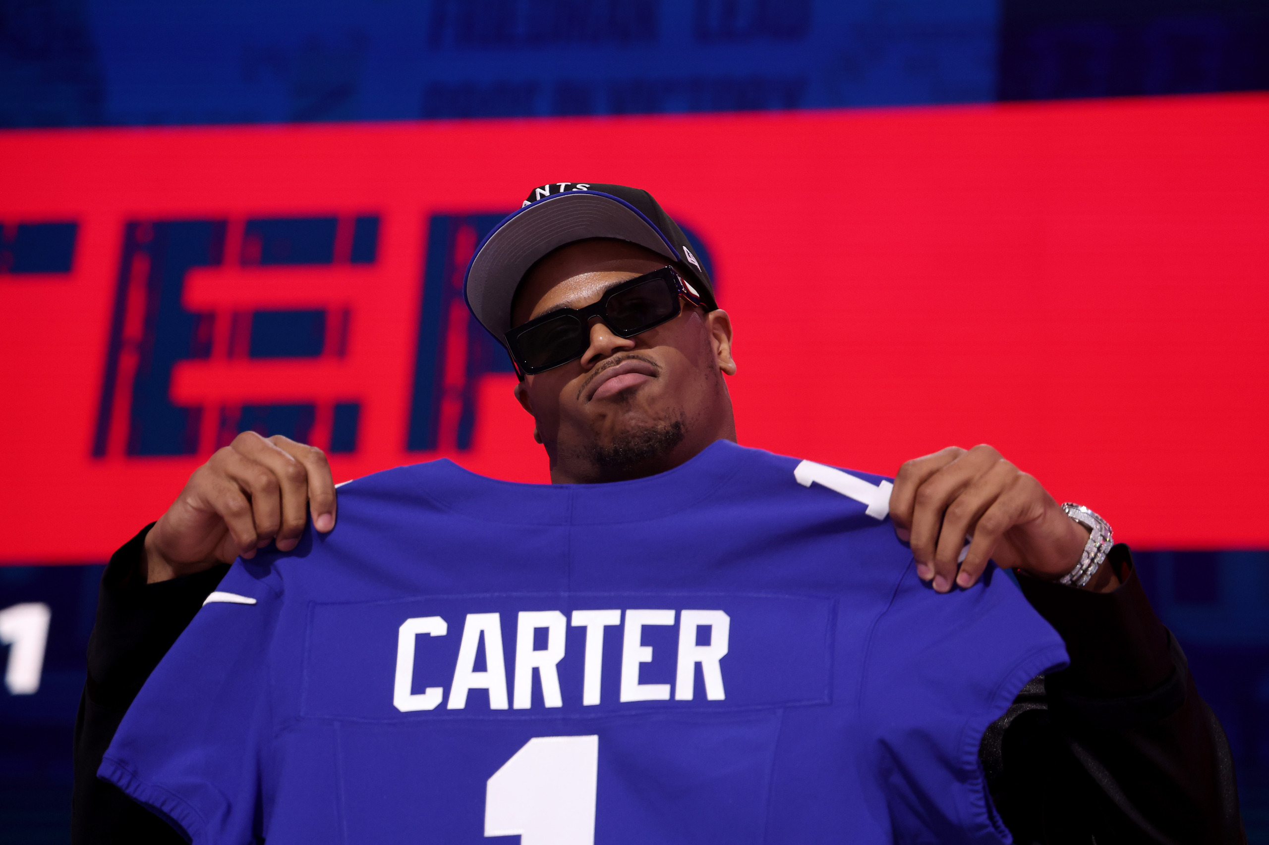 Abul Carter the New York Giants first pick in the 2025 NFL Draft