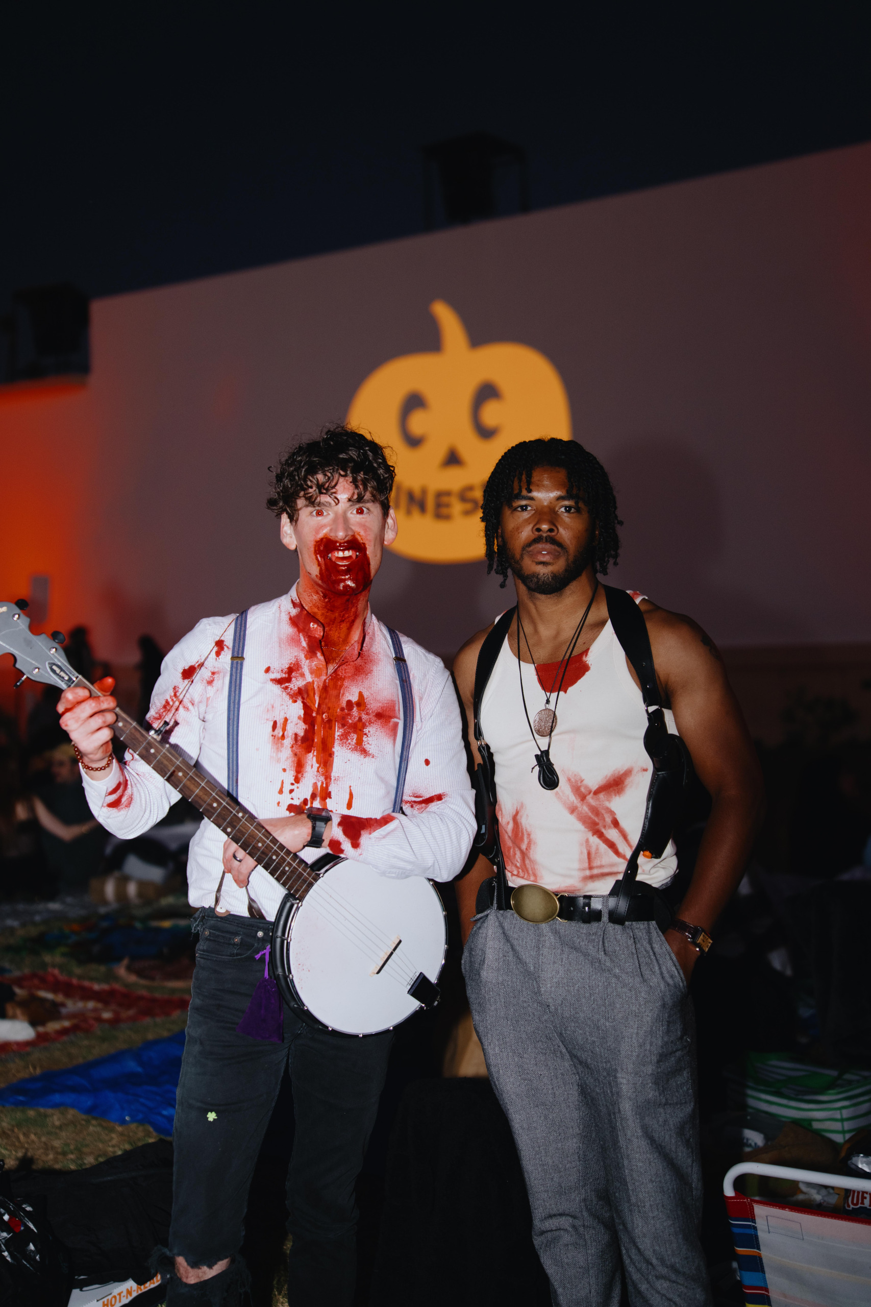 Attendees in Sinners cosplay