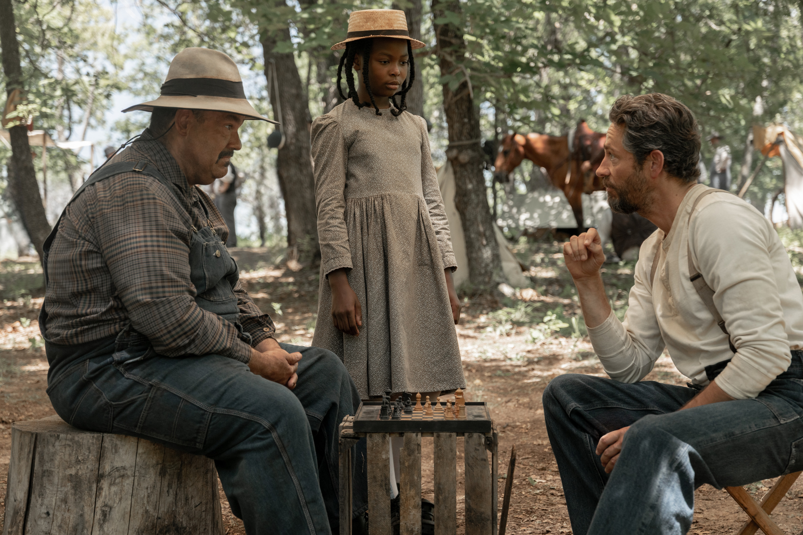Scene from Sarah's Oil film showing young Sarah Rector